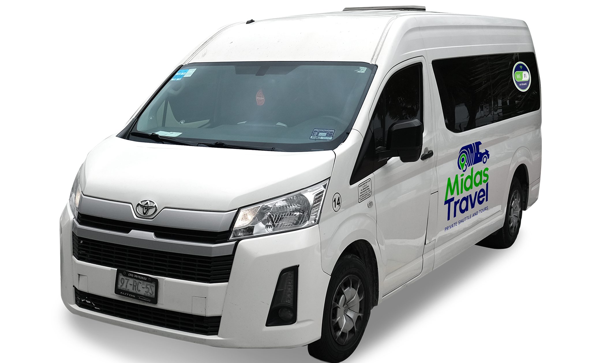 <b>TOYOTA HIACE</b> - Max. 10 Pax<br><b>$1,200 MXN</b>