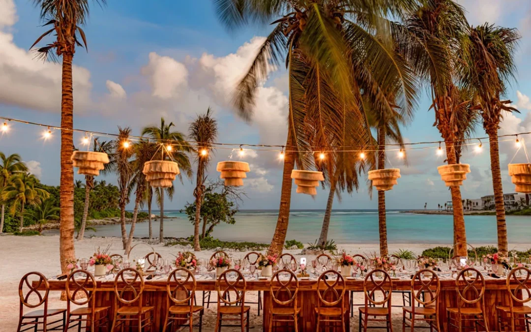 Conrad Tulum boutique hotel wedding venue with minimalist design