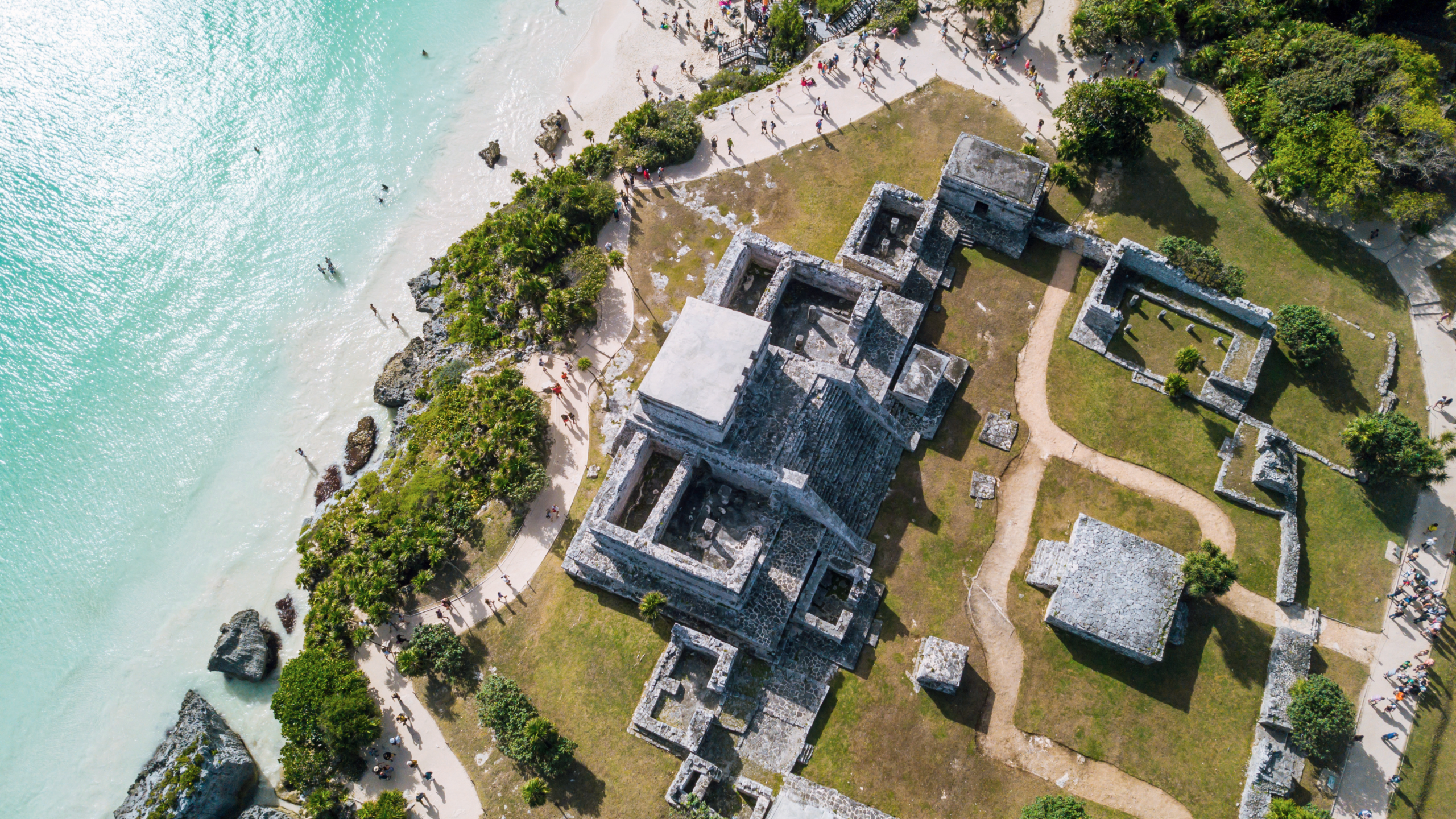 Mayan ruins in Tulum Mexican Caribbean